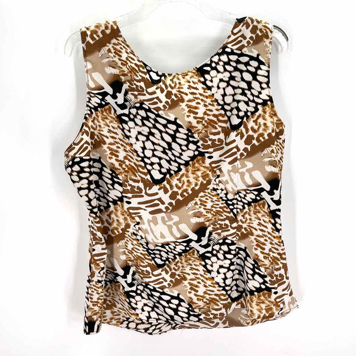 Size XL ESSENTIALS Brown Print Shirt