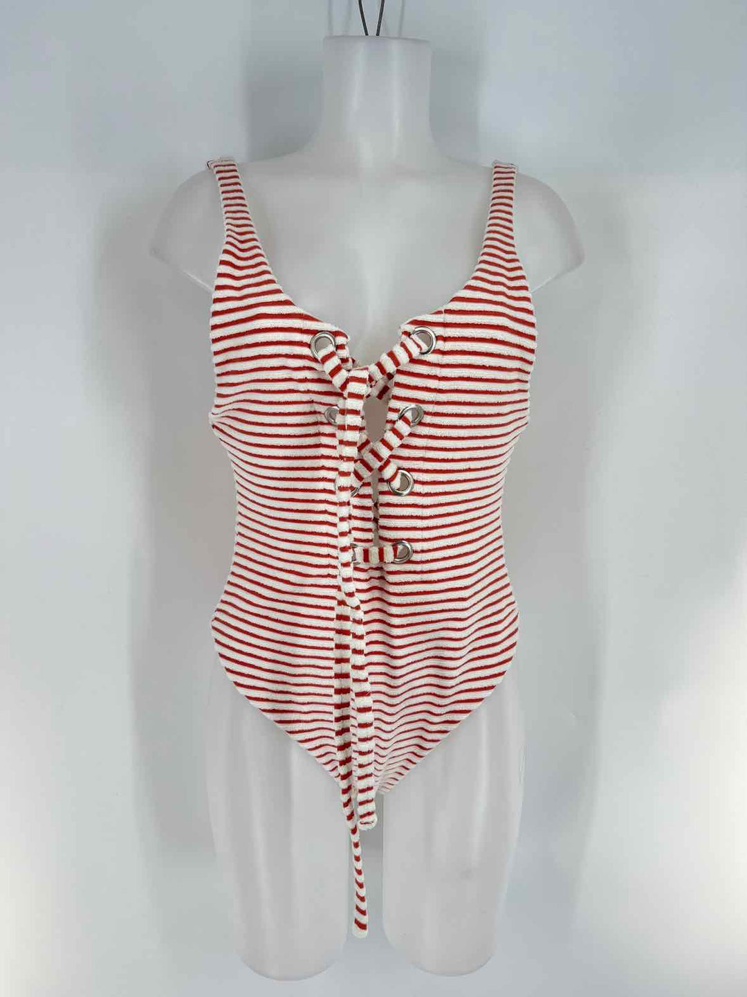 Size L Mara Hoffman White Swimsuit