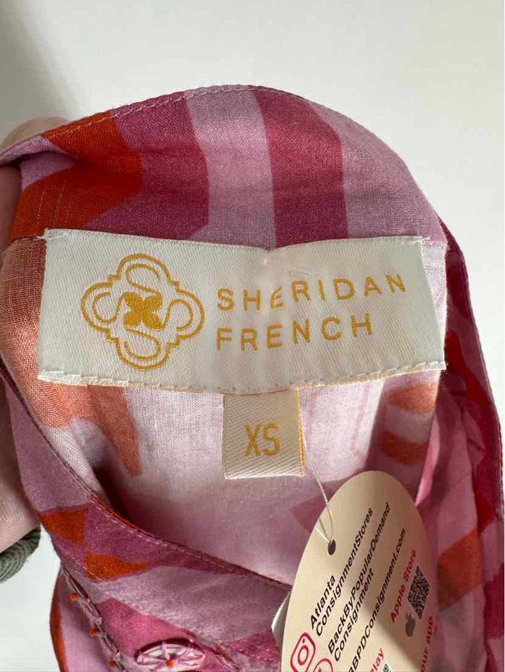 Size XS SHERIDAN FRENCH PINK PRINT Shirt