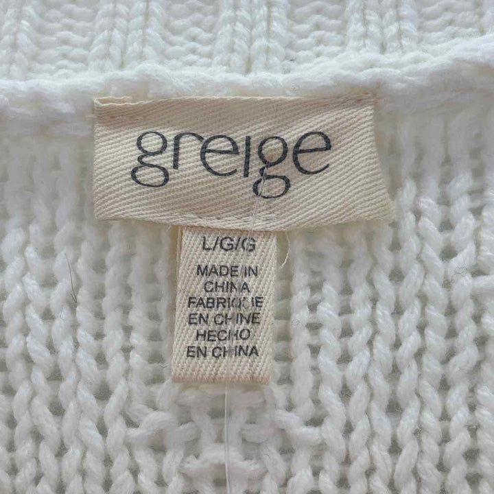 Size L Ivory Knit Sweater