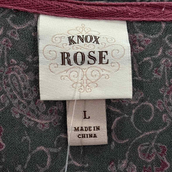 Size L KNOX ROSE Multi-Color Shirt