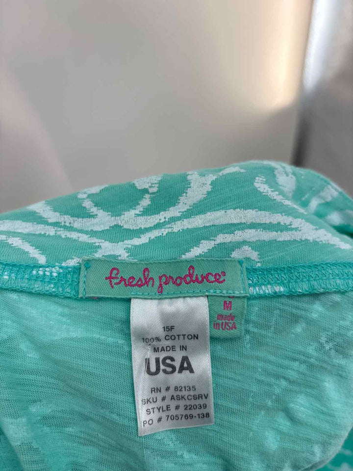 Size M FRESH PRODUCE Green Print Skirt