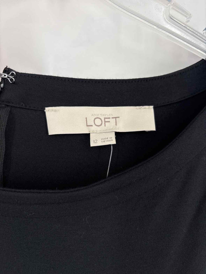 Size L LOFT Black Dress