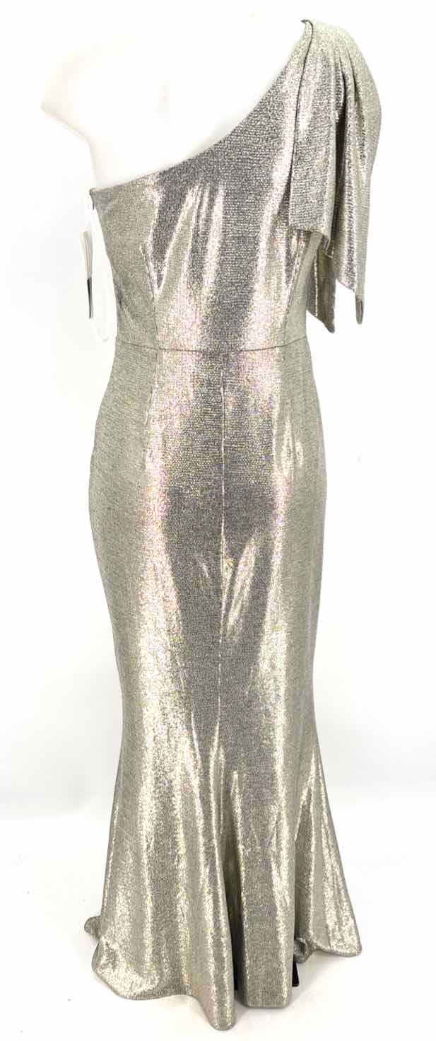 Size 6 BETSY ADAMS Gold Dress