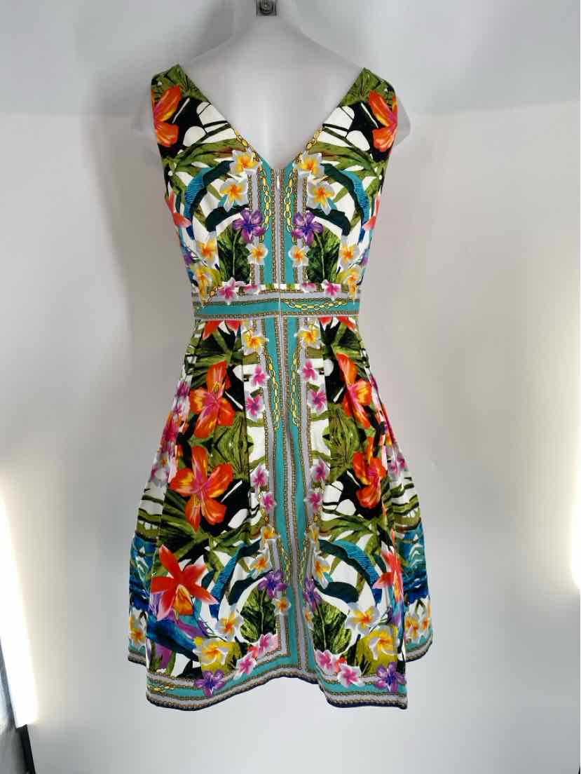 Size 8 MAGGY LONDON Multi-Color Dress