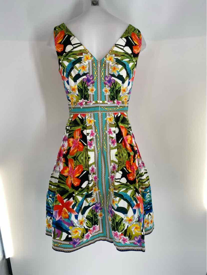 Size 8 MAGGY LONDON Multi-Color Dress