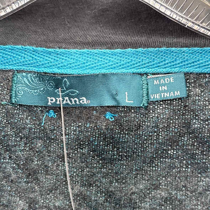 Size L PRANA Teal Knit Sweater