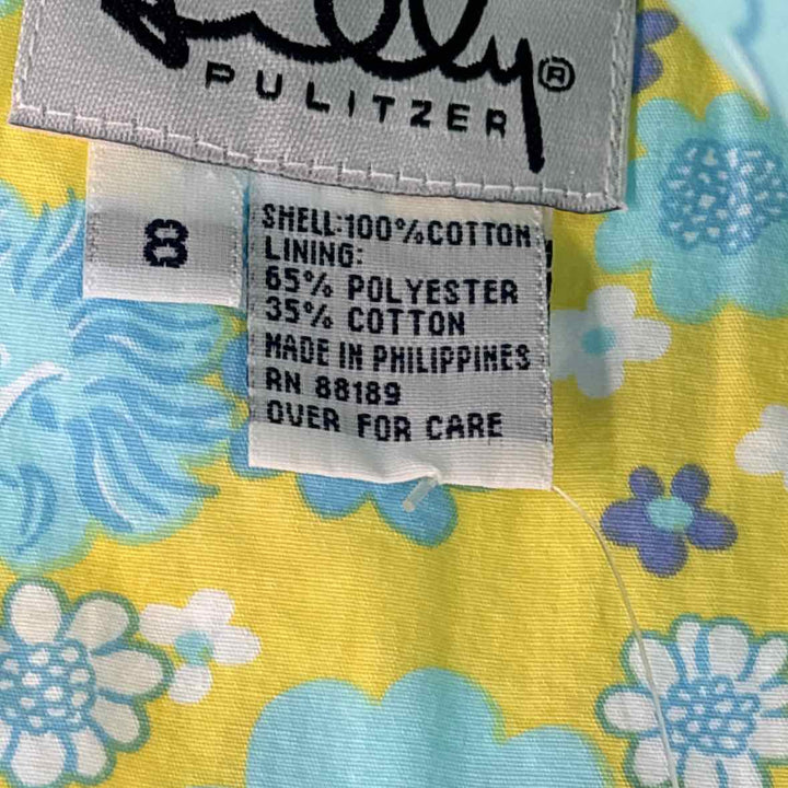 Size 8 Lilly Pulitzer Blue Print Skirt