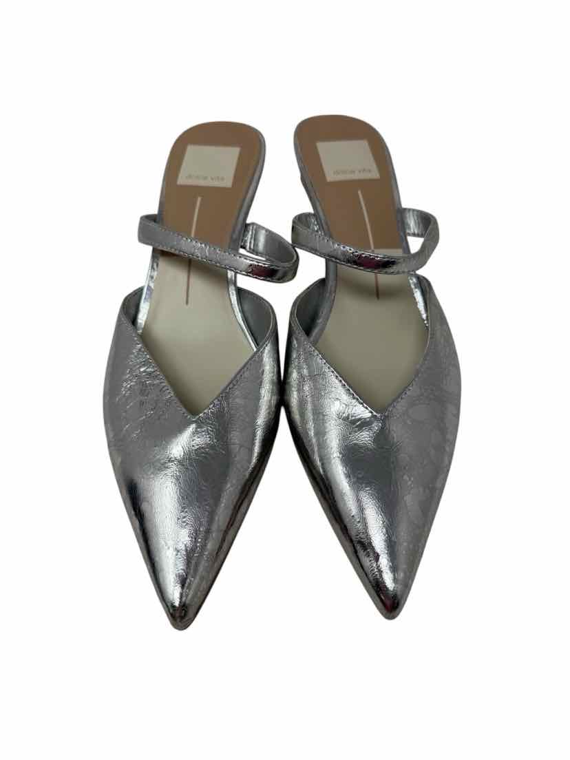 Shoe Size 6.5 Dolce Vita Silver Leather Pumps