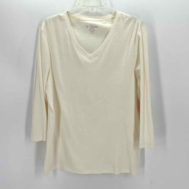 Size XL Chico's Cream Knit Shirt
