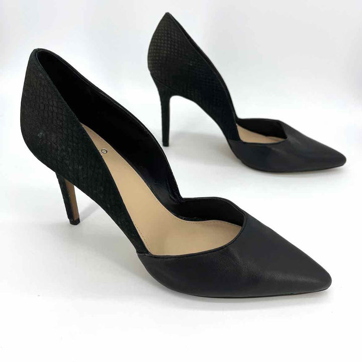 Shoe Size 9.5 Vince Camuto Black Leather Heels