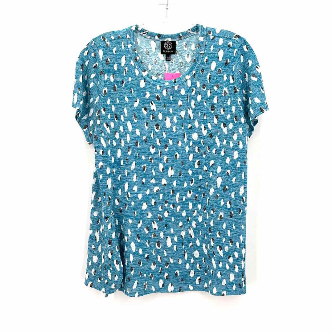 Size L BOBEAU Turquoise Knit Shirt