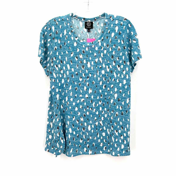 Size L BOBEAU Turquoise Knit Shirt