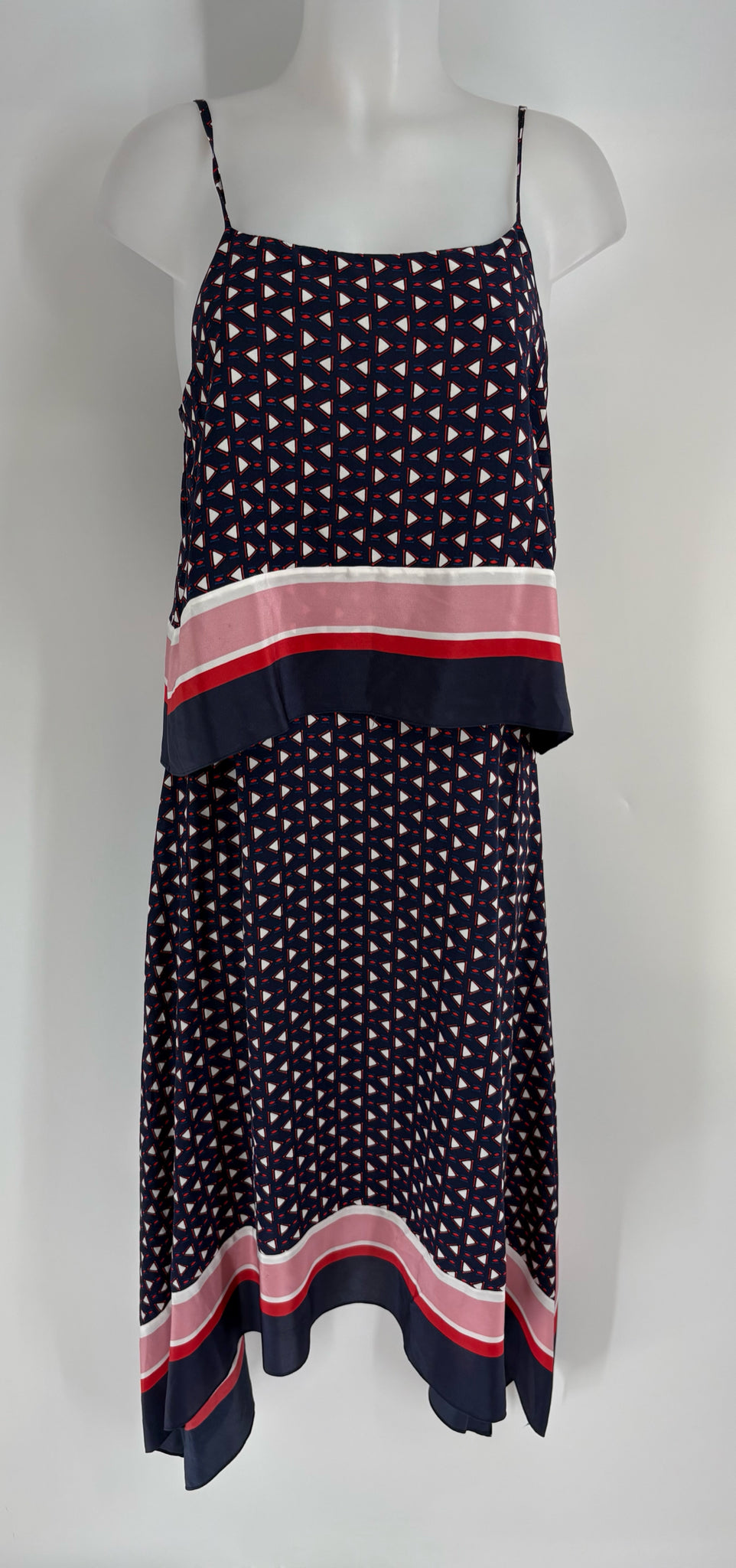 Size L JOIE Navy Silk Dress