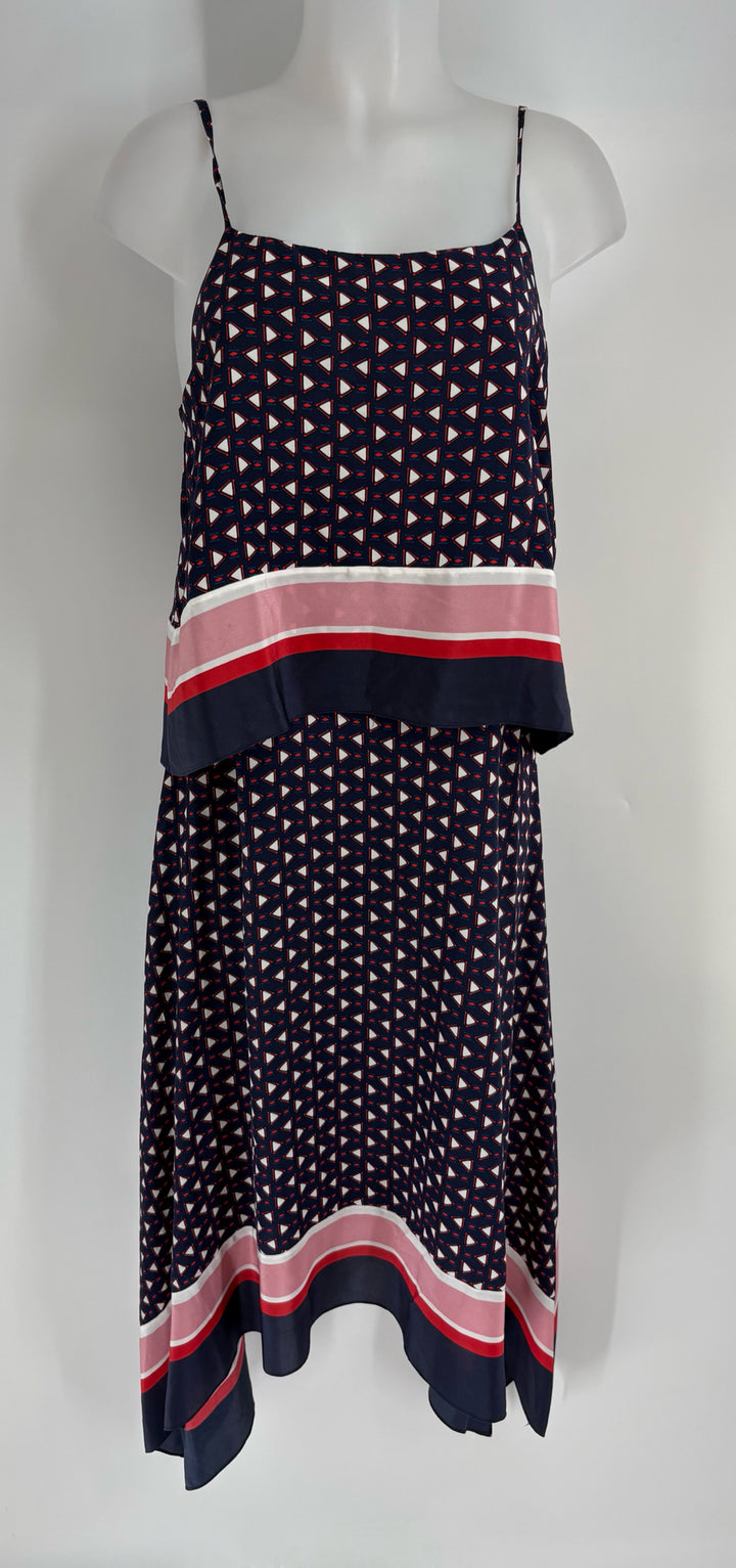 Size L JOIE Navy Silk Dress