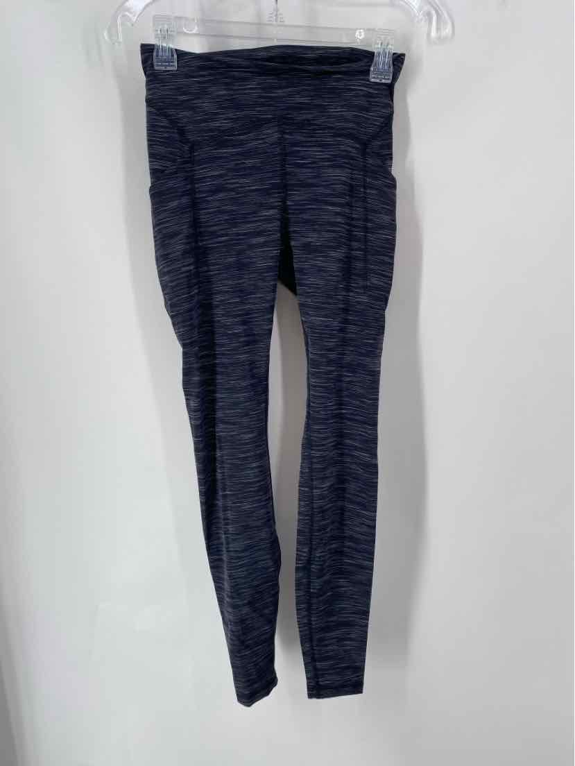 Size 6 Lululemon Black Print Pants