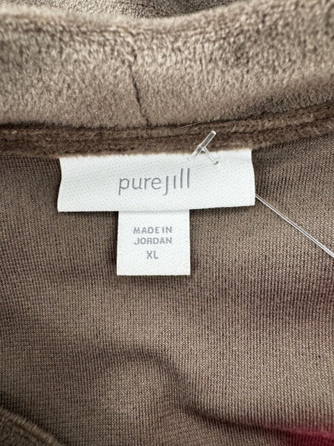 Size XL J JILL Brown Velour Dress