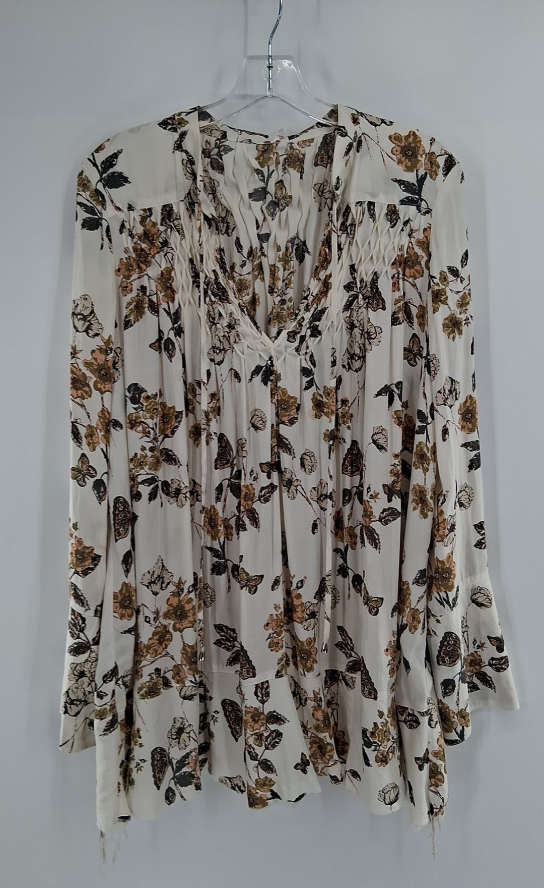Size M FREE PEOPLE Cream Shirt