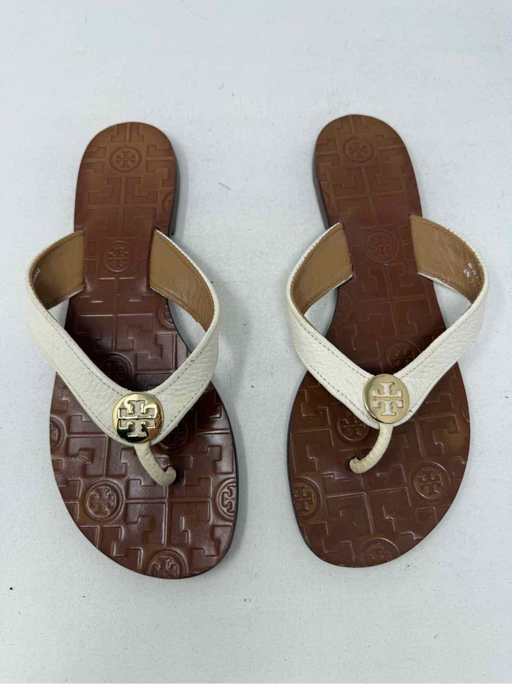 Shoe Size 7 Tory Burch Cream Sandals