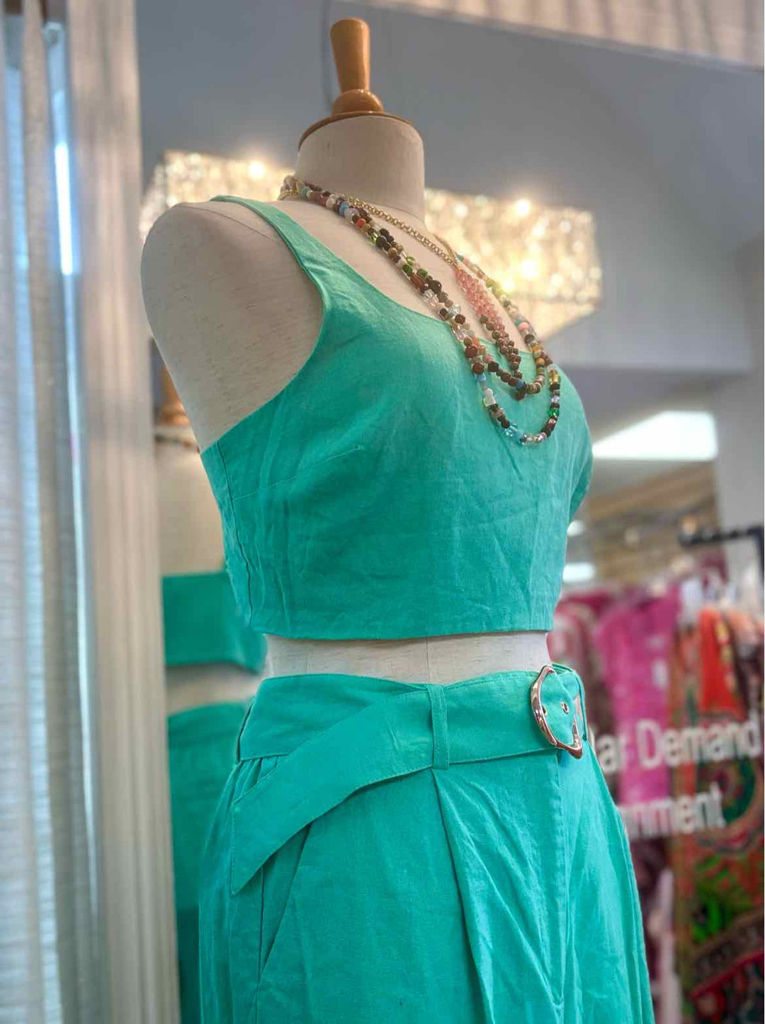Size M HOUSE OF HARLOW Aqua 2 PC Dress