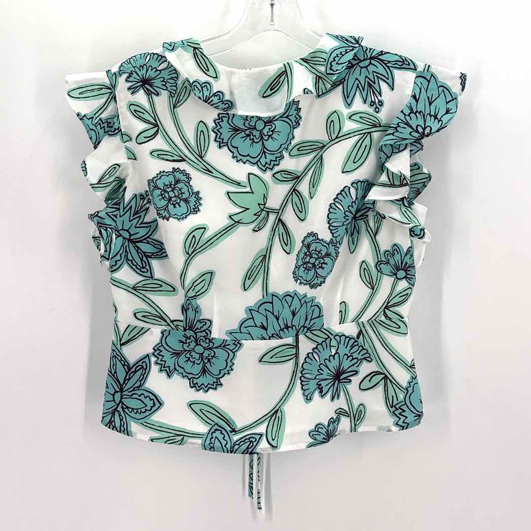 Size XS LOFT White Print Shirt