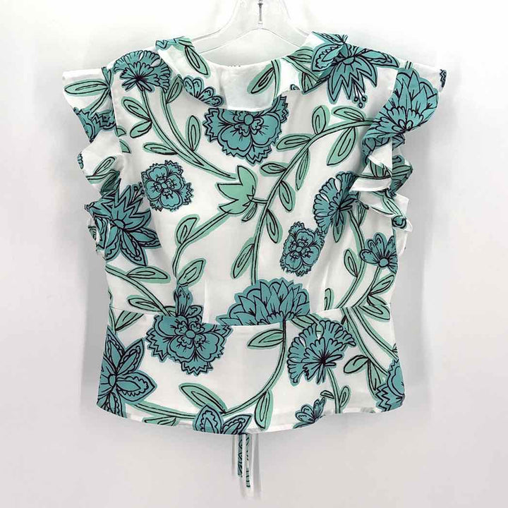 Size XS LOFT White Print Shirt