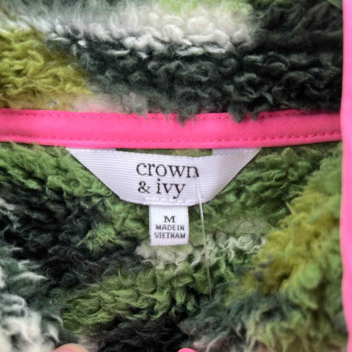 Size M CROWN & IVY Green Sweater