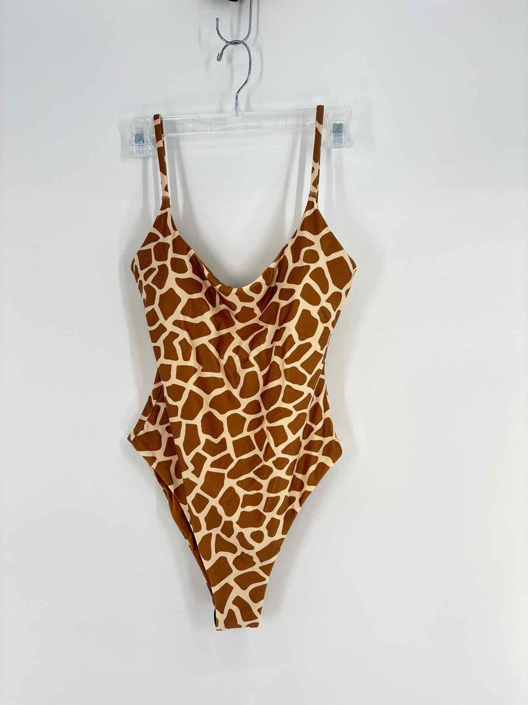 Size M Brown Print Swimsuit