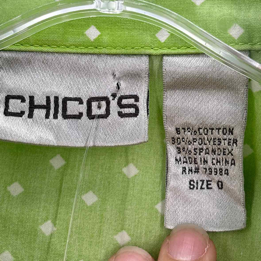 Size S Chico's Lime Green Shirt