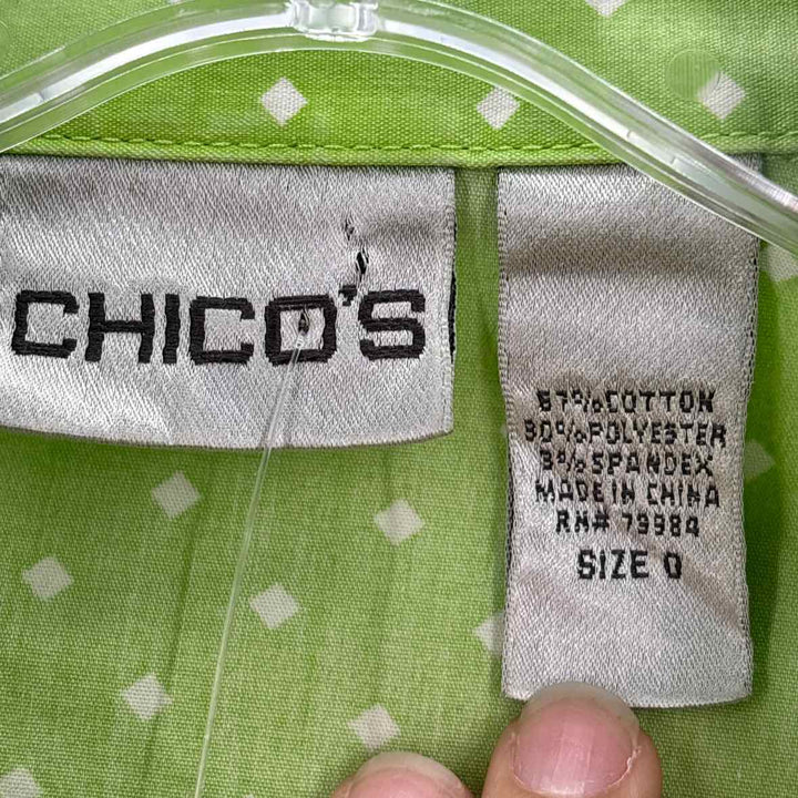 Size S Chico's Lime Green Shirt