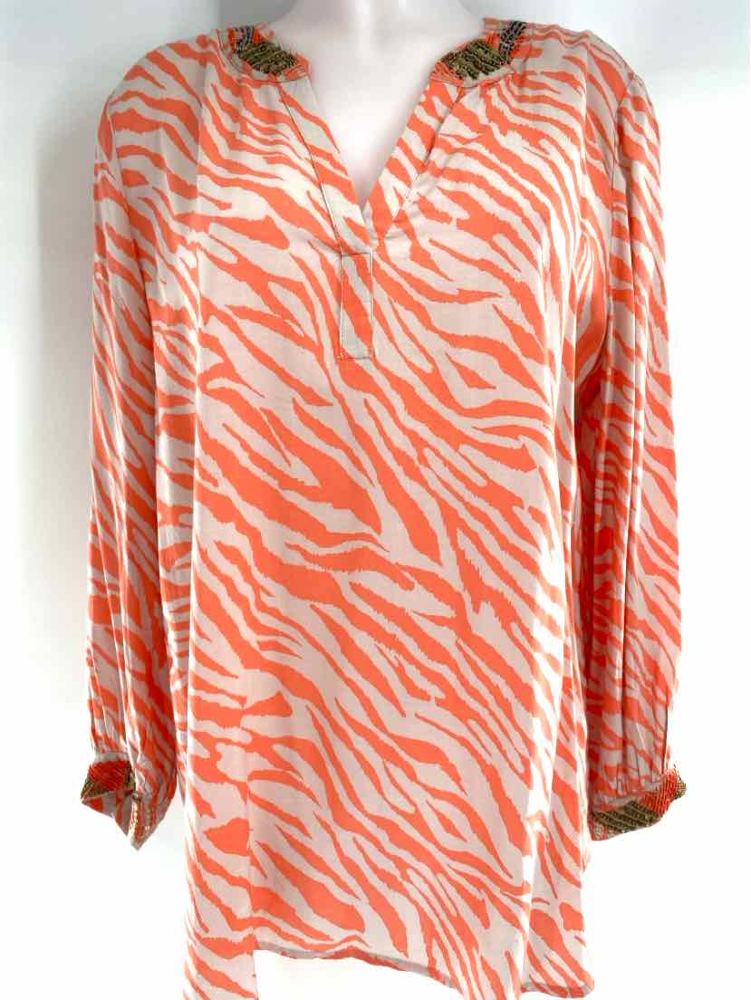 Size L Chico's Peach Shirt