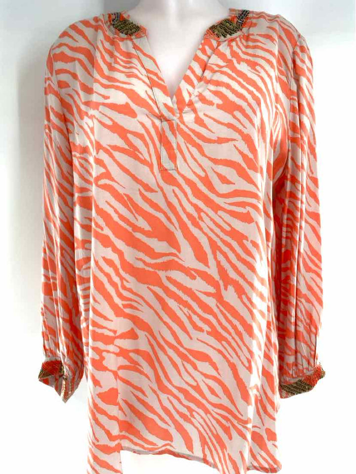 Size L Chico's Peach Shirt