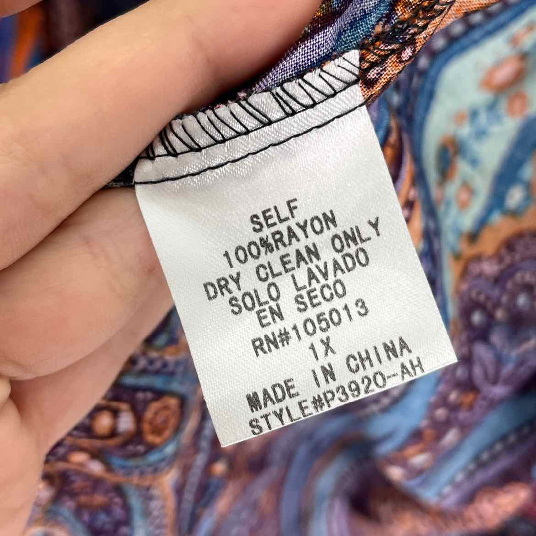 Size 1X Multi-Color Cardigan