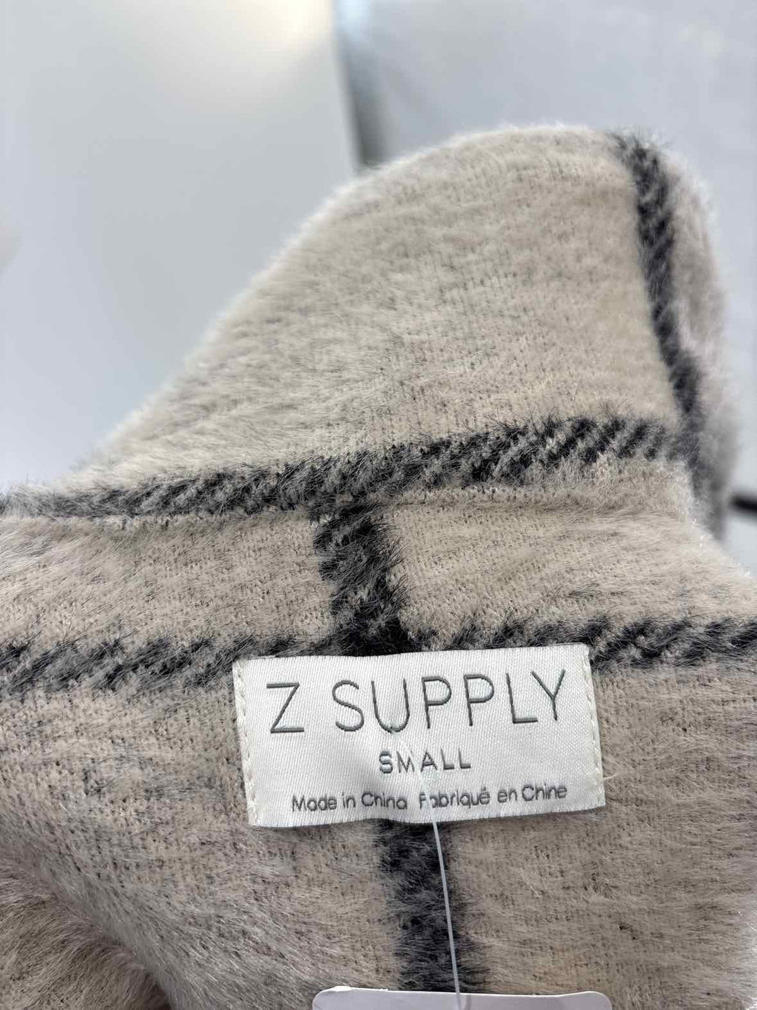 Size S Z SUPPLY TAN PRINT Sweater