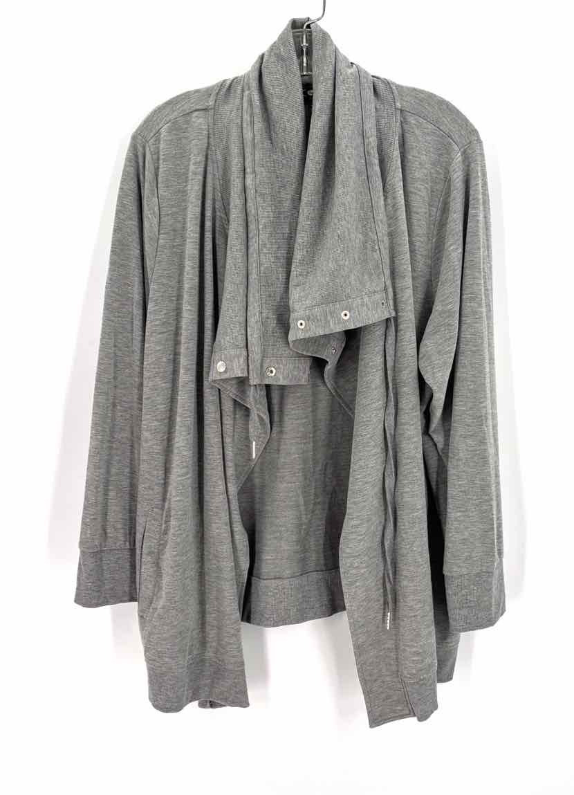 Size 1X Gray Cardigan