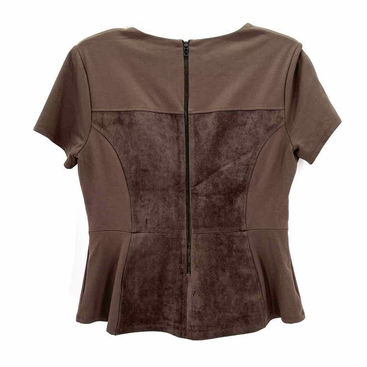 Size M BCBG Olive Suede Shirt
