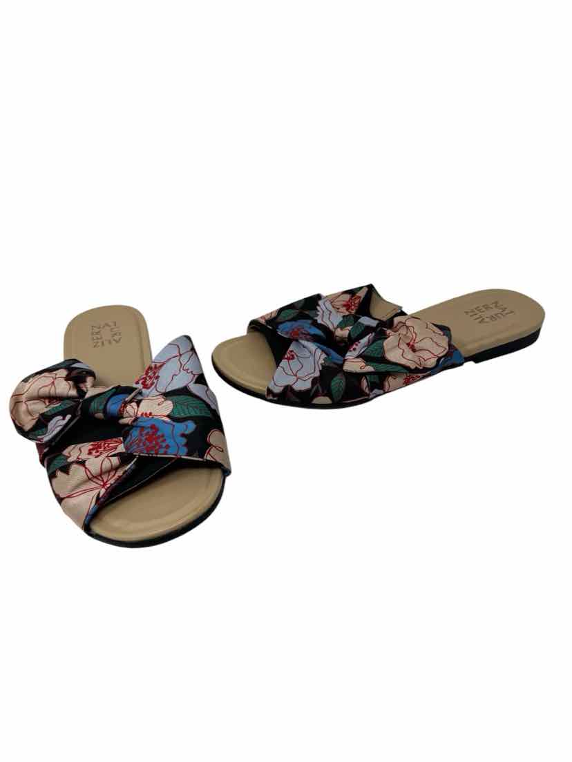 Shoe Size 9.5 Naturalizer Navy Sateen Sandals