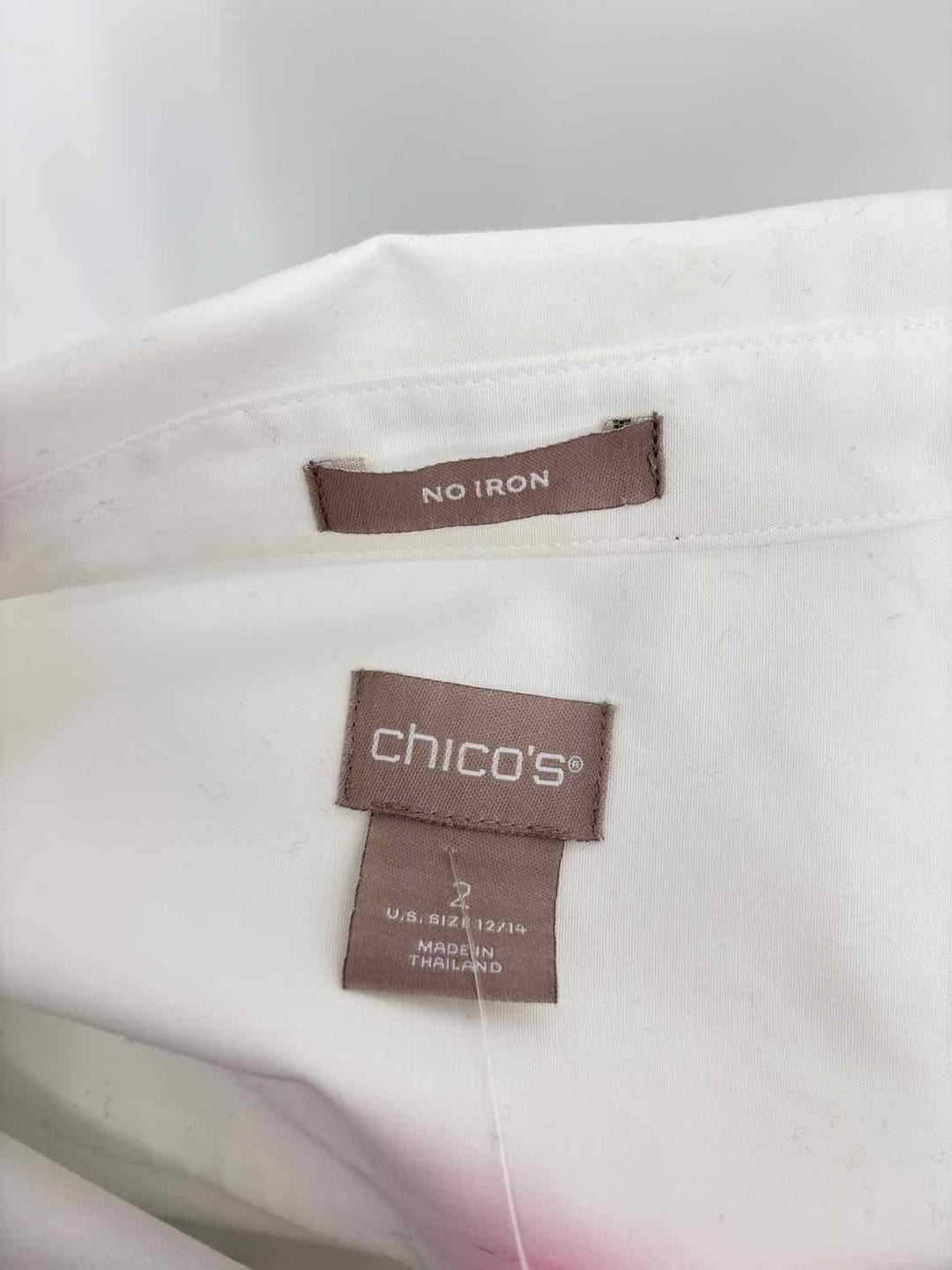 Size 12 Chico's White Shirt