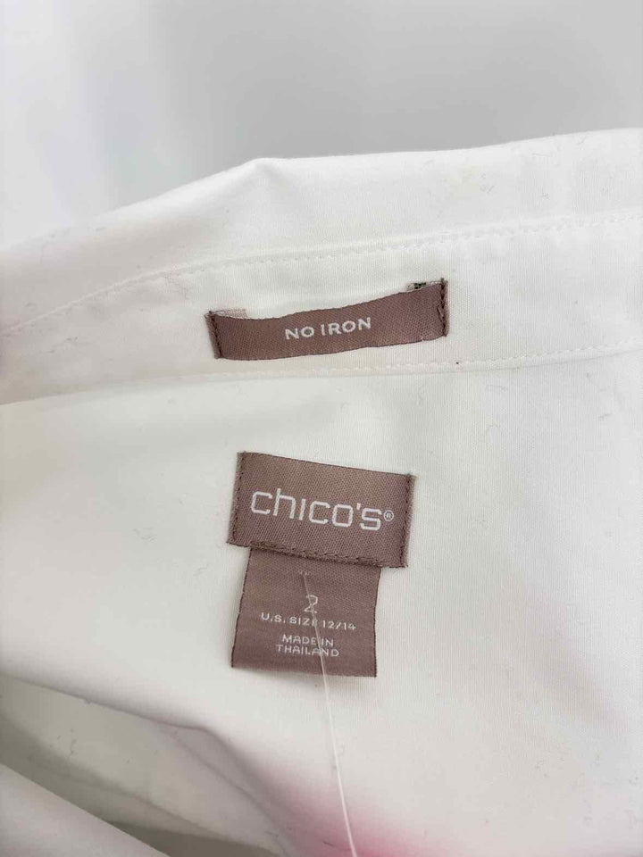 Size 12 Chico's White Shirt
