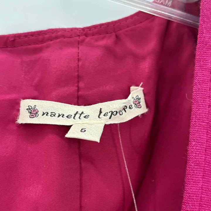 Size 6 NANETTE LEPORE Fuschia Dress