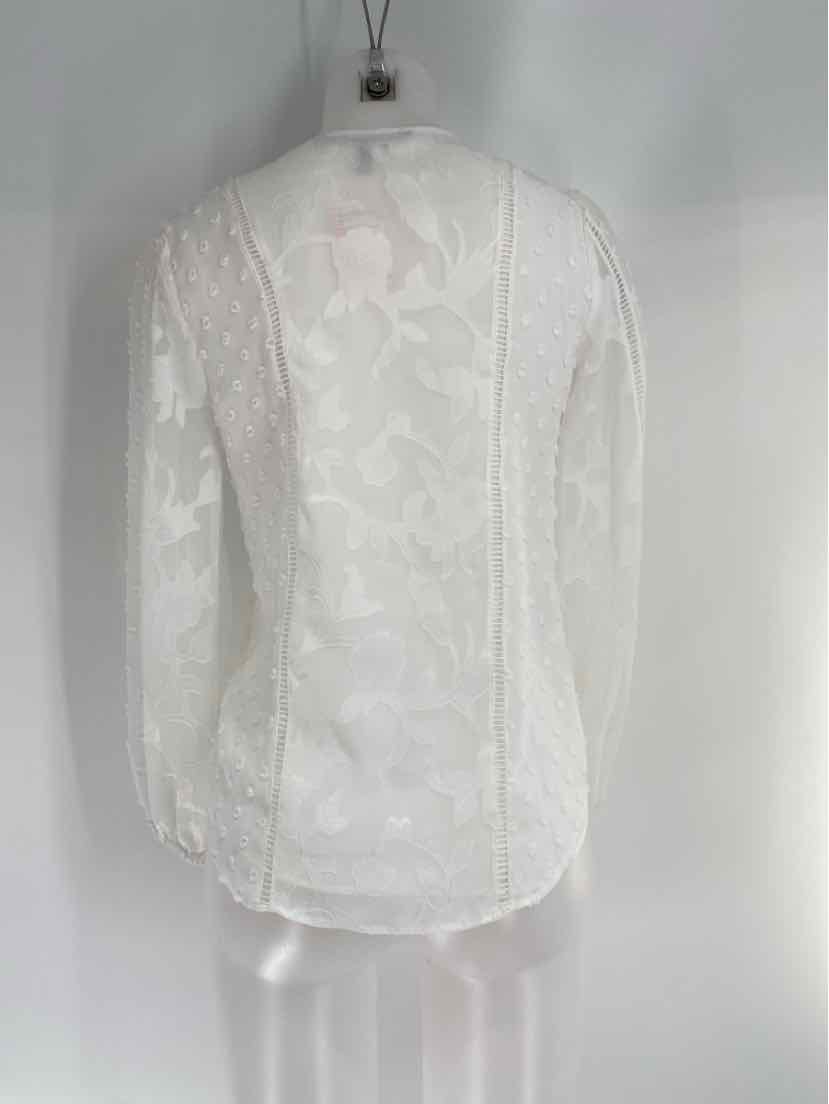 Size XXS White House Black Market White Shirt