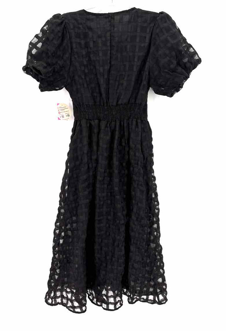 Size L Black Polyester Dress