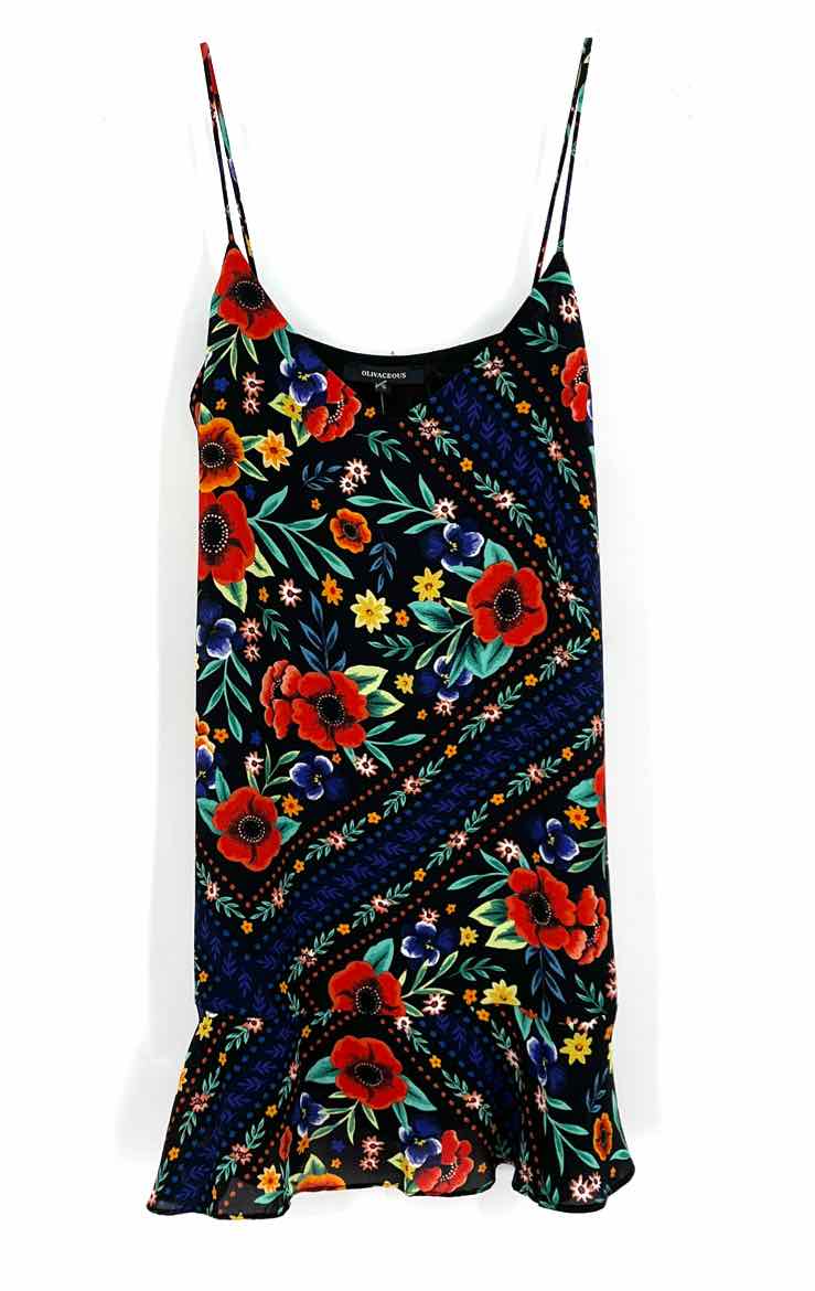 Size S Black Print Dress