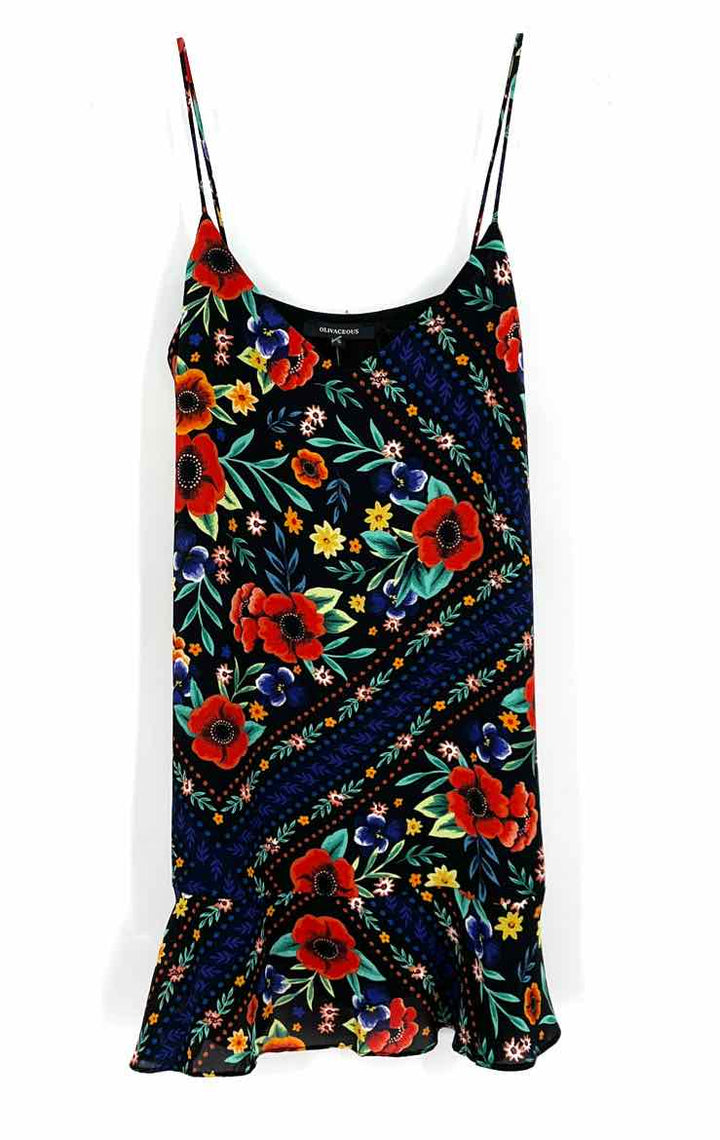 Size S Black Print Dress