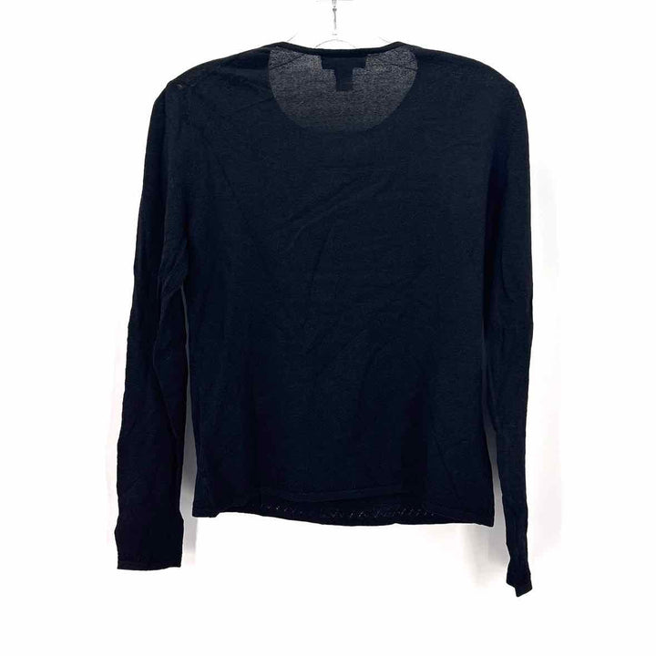 Size M Ann Taylor Black Knit Shirt