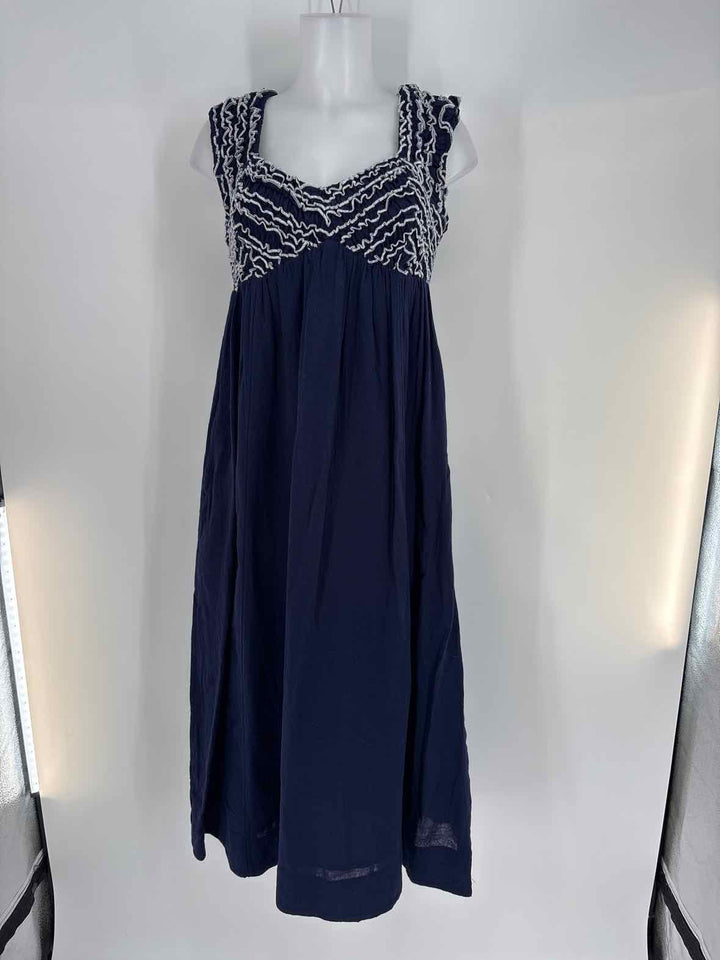 Size M FREE PEOPLE Navy Dress