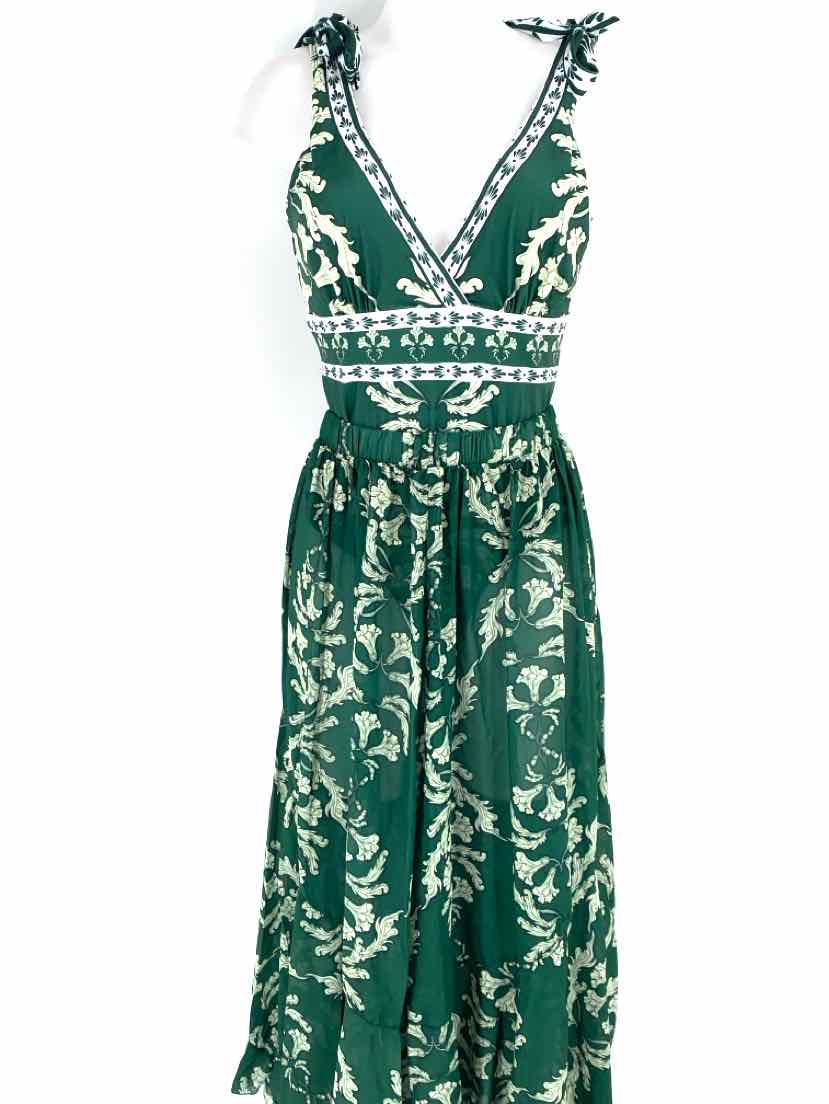 Size L Green Print Swimsuit