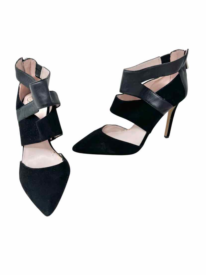 Shoe Size 7.5 Vince Camuto Black Suede Pumps
