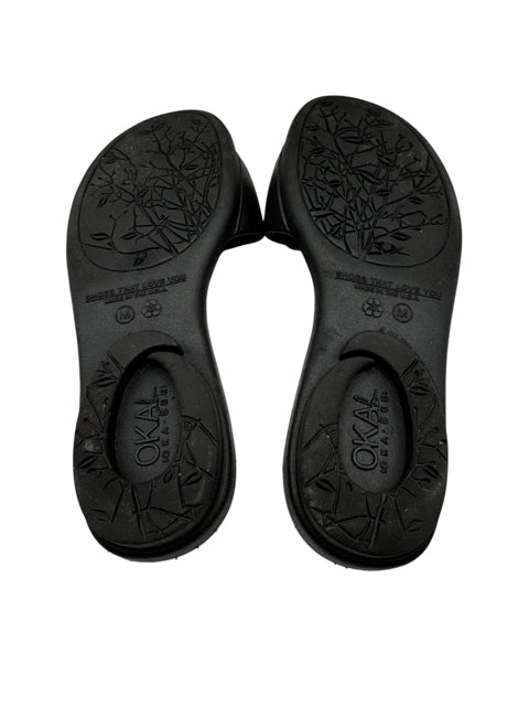 Shoe Size M Black Sandals