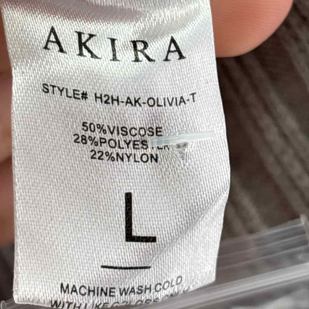 Size L AKIRA Gray Knit Cardigan